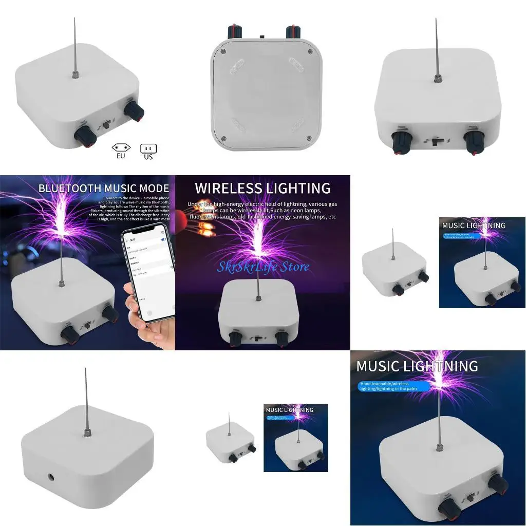 

E65E Music Bluetooth-compatible Coil Touchable Artificial Gaps Arcs Generator Arcs Plasma Loudspeaker Electric Desktop