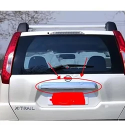 For Nissan X-Trail XTrail T31 2008-2013 ABS Chrome Rear Trunk Lid Trim Cover Trim Trunk Lid Cover Trim Car Styling