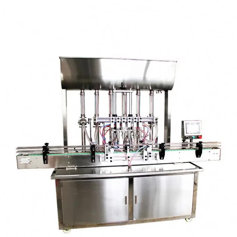 Automatic 4 Heads Face   Cream Vertical  s Paste Bottle Filling Machine With Feeding Pump