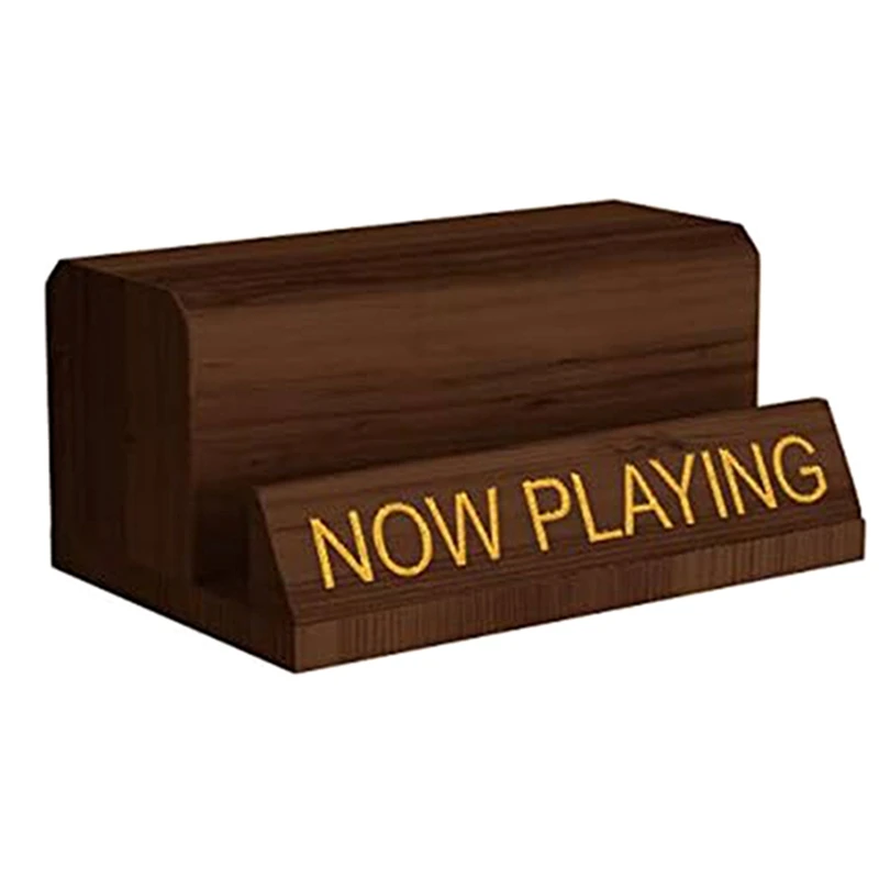 حامل سجل الفينيل للألبومات ، شاشة خشبية ، حوامل تخزين ، ملحقات الغزل ، اللعب الآن