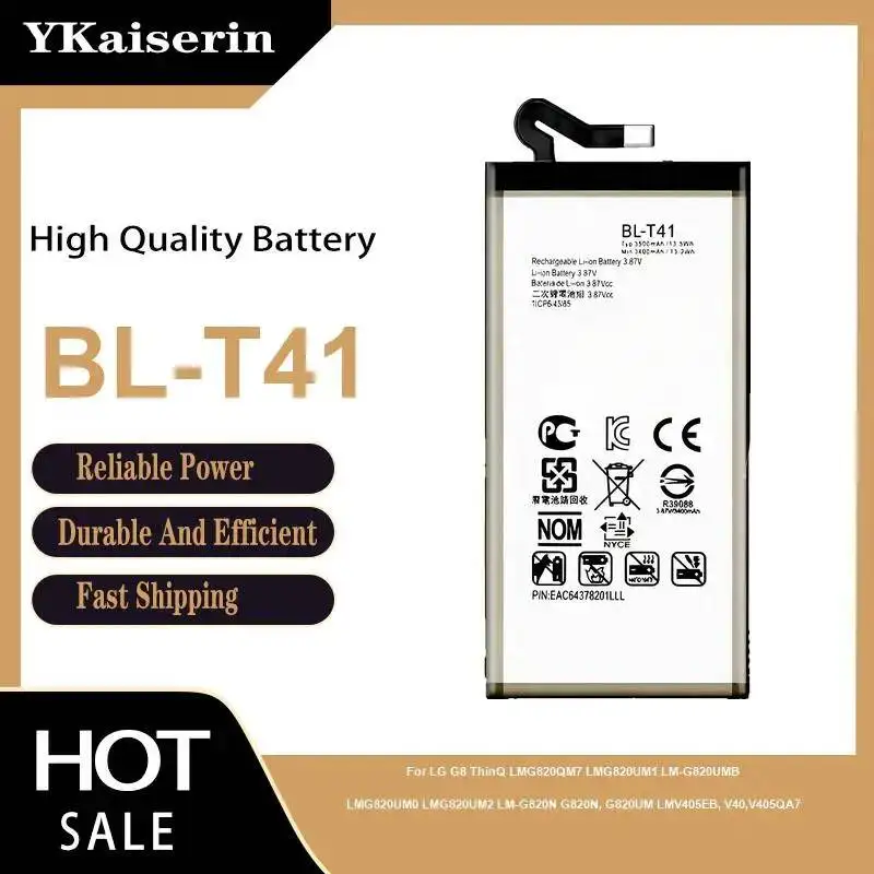 

Battery BL-T41 For LG G8 Thinq LMG820QM7 LMG820UM1 LM-G820UMB LMG820UM0 LMG820UM2 LM-G820N G820N, G820UM LMV405EB, V40,V405QA7