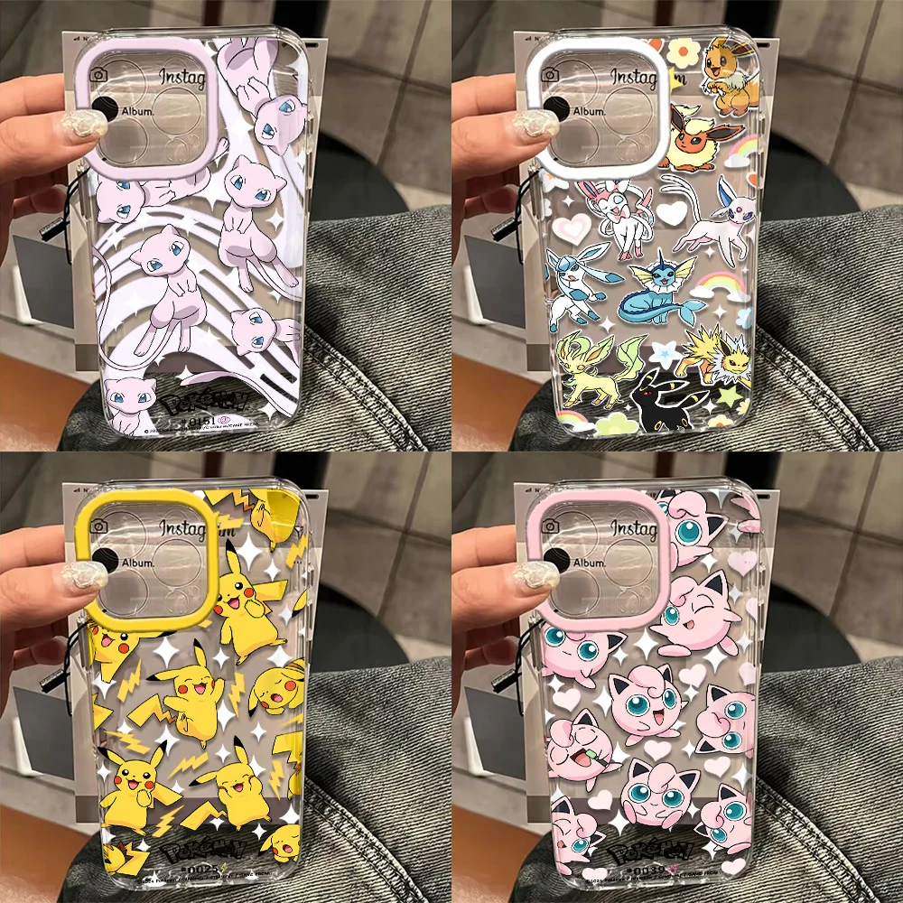 ポケモンピカチュウスクリアスペース電話ケースXiaomiRedmi note 8,9,9A,9s,10,11,12,12c,13,13c,k30,k50,10cプロプラス、4g、5g、新品