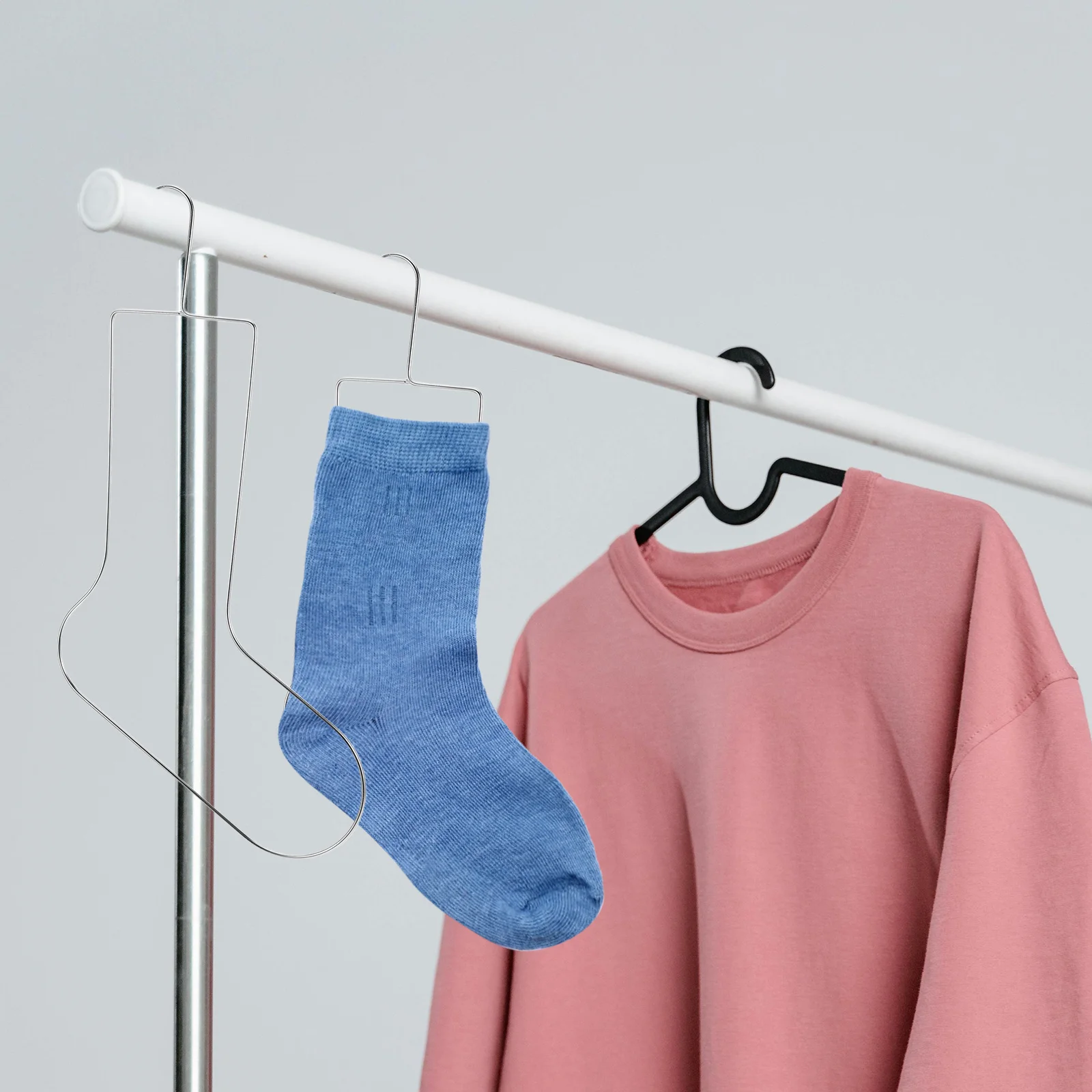 

2pcs Sock Display Rack 42X22.5Cm Multifunctional Metal Sock Blockers For Knitting Crochet Shaping Drying Display Stand Stretcher