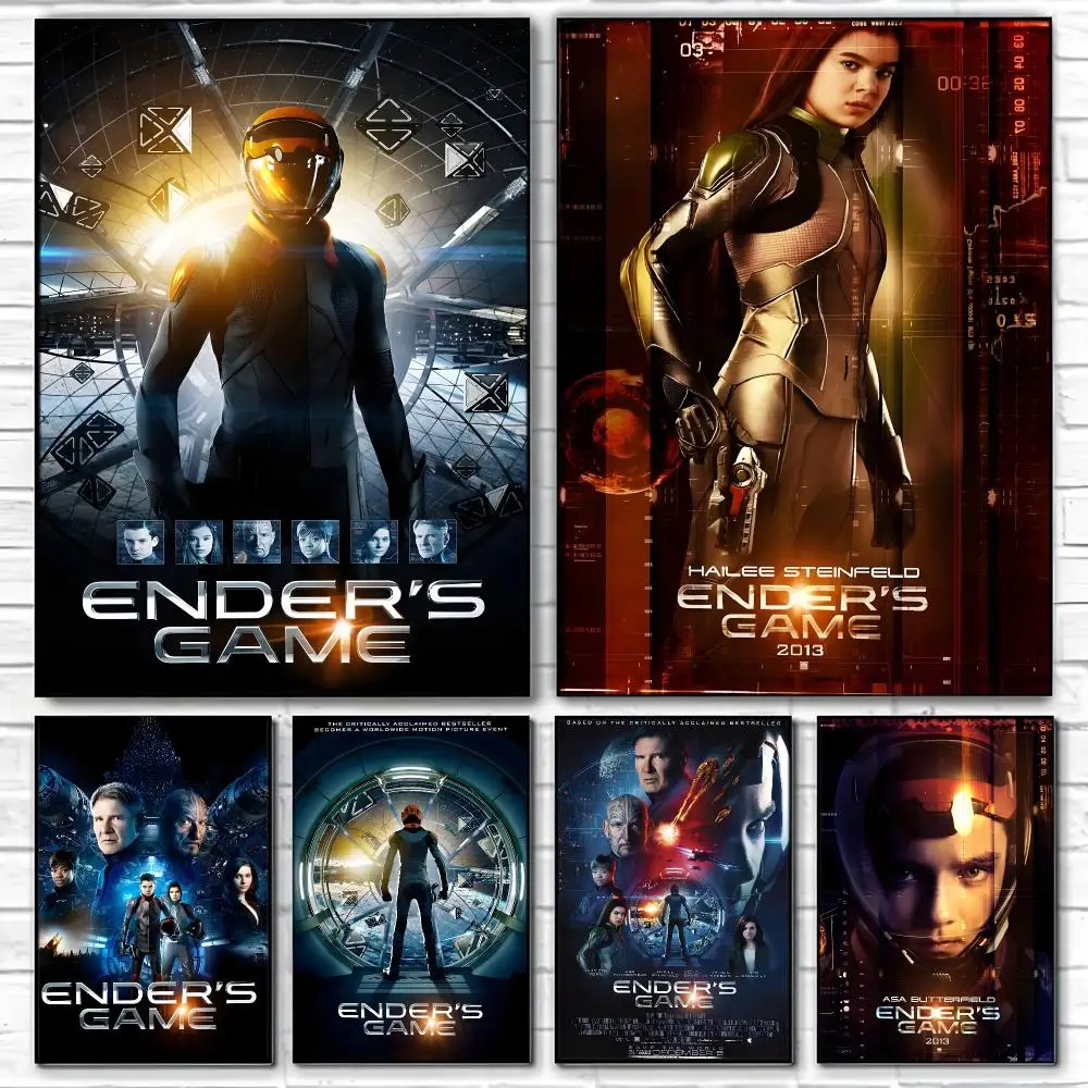 Space Movie E-Enders G-Game Poster  High-definition Art Sticker Self Adhesive Waterproof Home Decoration