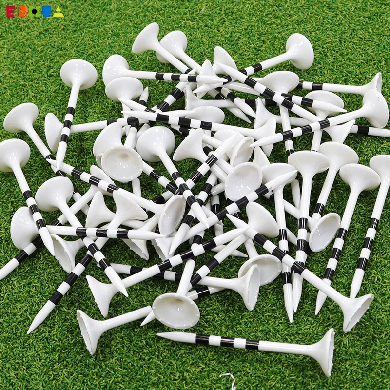 New Design Super Big Cup Custom Wholesale Golf Ball Holder Practice Golf Tees for Driving Range Mat 50pcs Golf Tees Plastic