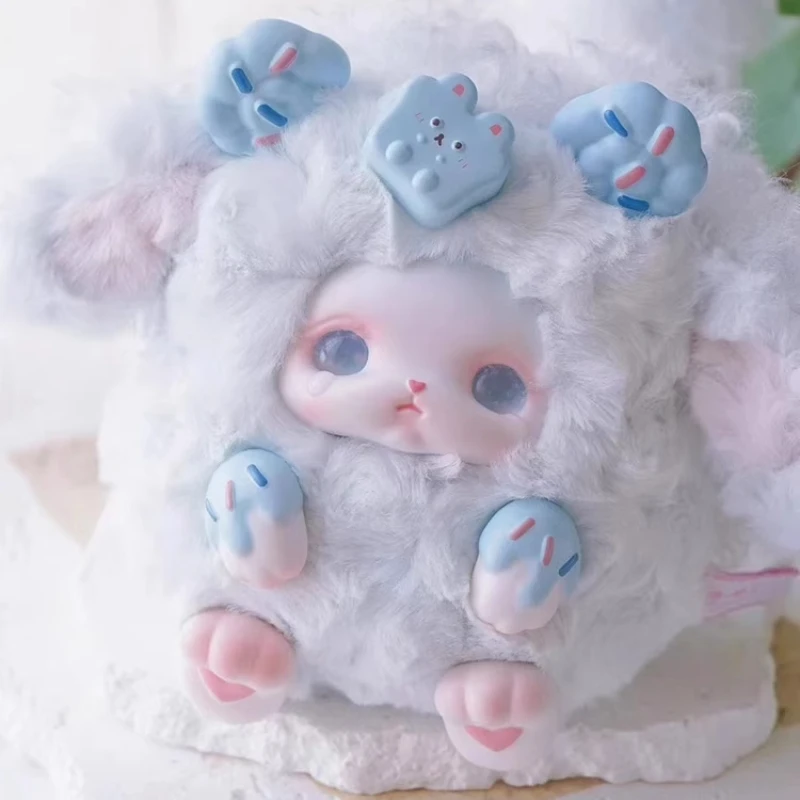 Genuíno loloan sobremesa série na moda pelúcia vinil caixa cega doce bonito boneca brinquedo desktop ornamento saco pingente garagem kit presente