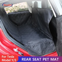 Dog Seat Covers for Back Seat Dog Car Seat for Tesla Model Y 3 2021-2024 Waterproof Pet Seat Cover Protector Car Accessories