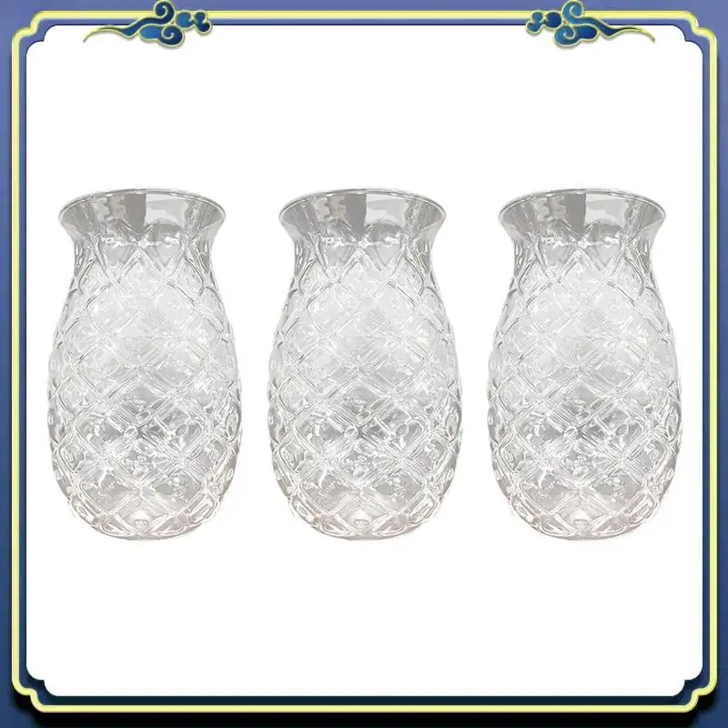 

Набор из 3-х бокалов для коктейлей с рельефным узором в виде ананаса, для соков и напитков