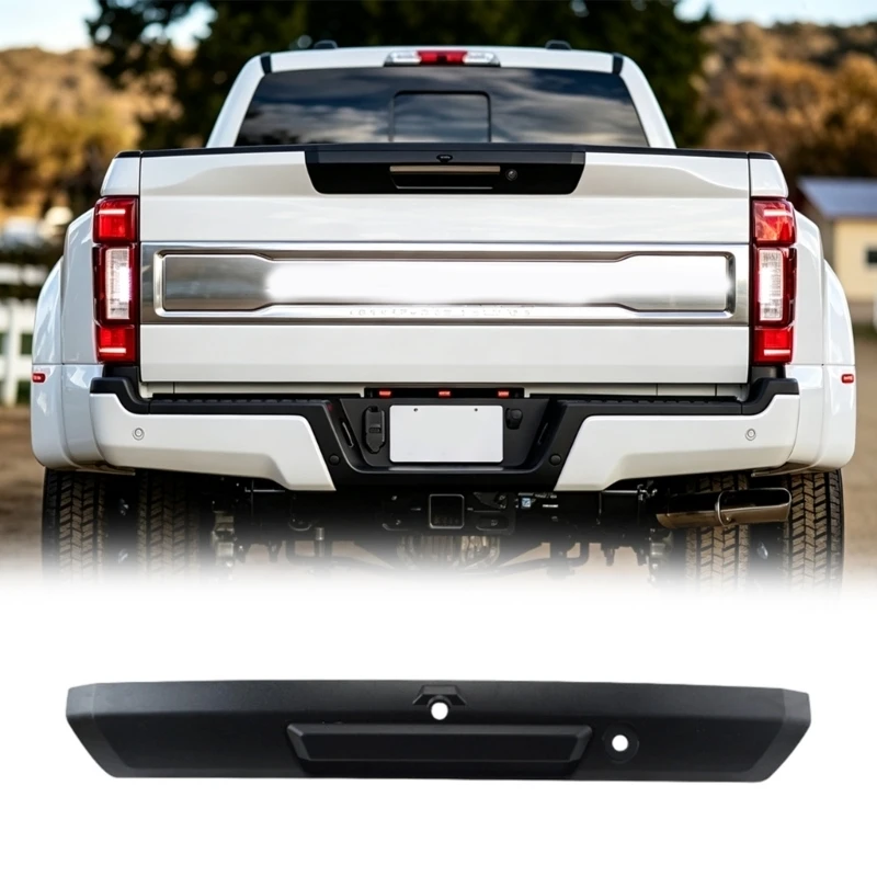 Pickup Gate Pull Handle Assembly for 2008-2020 F250 F350 F450 F550 Trucks, Black Reinforced Service Part for Rear Gate Use and