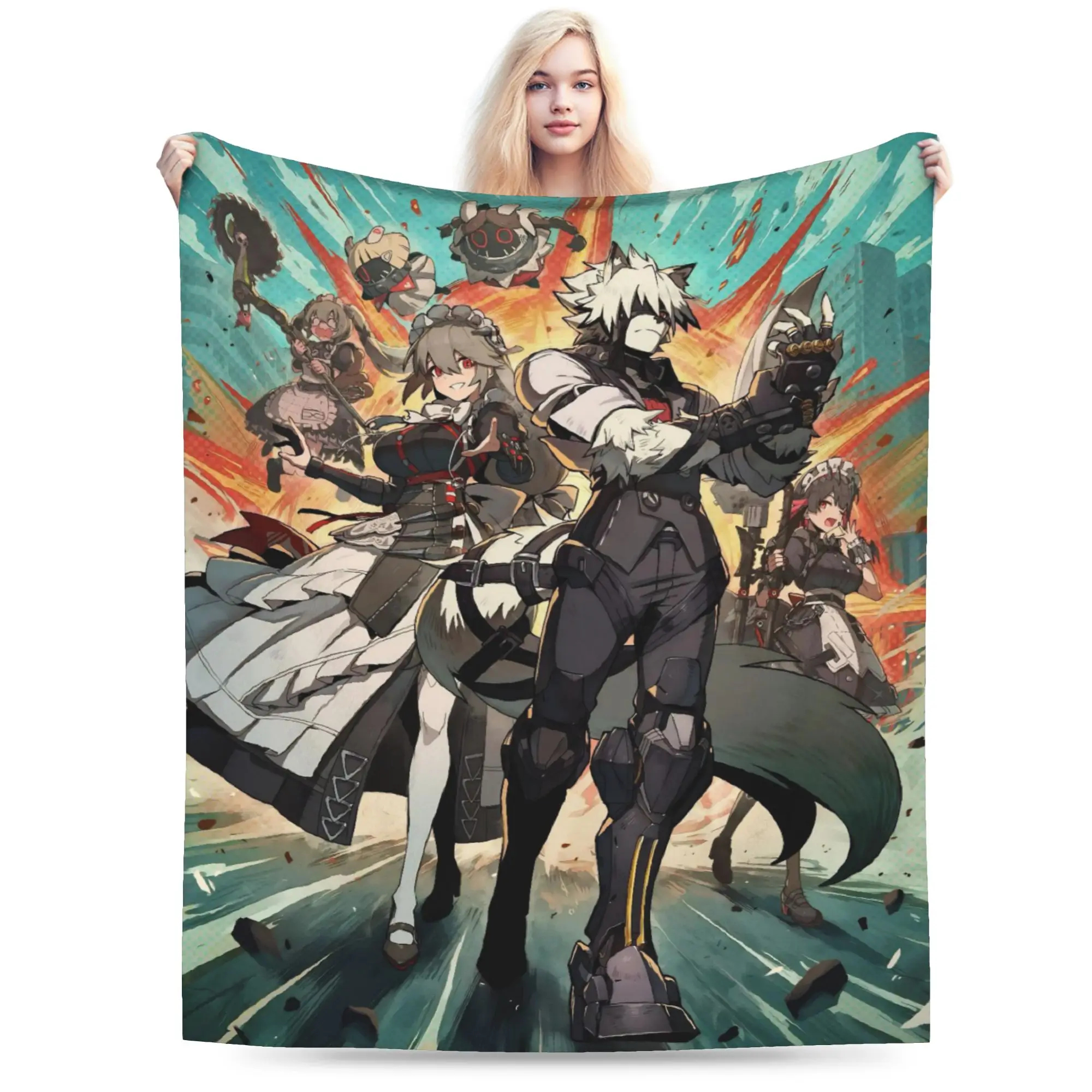 Super Soft Zenless Zone Zero Throw Blanket Premium Fleece Flannel Lightweight  Bed Blanket Cozy Warm Blankets All Season Use