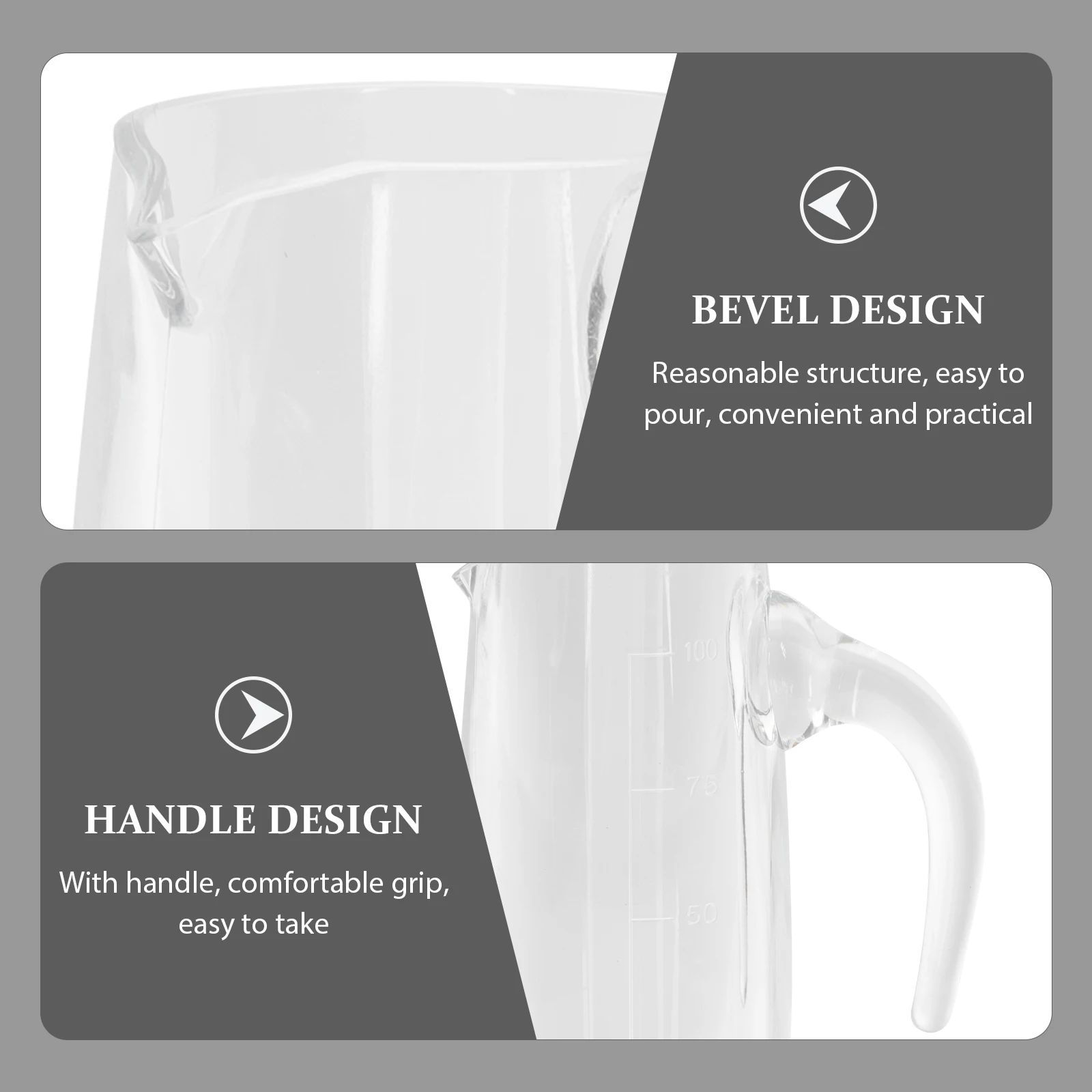 

PC Material Decanter Simple Design Practical Use Improve Taste Anti Fall Transparent Bar Dispenser Liquor Divider