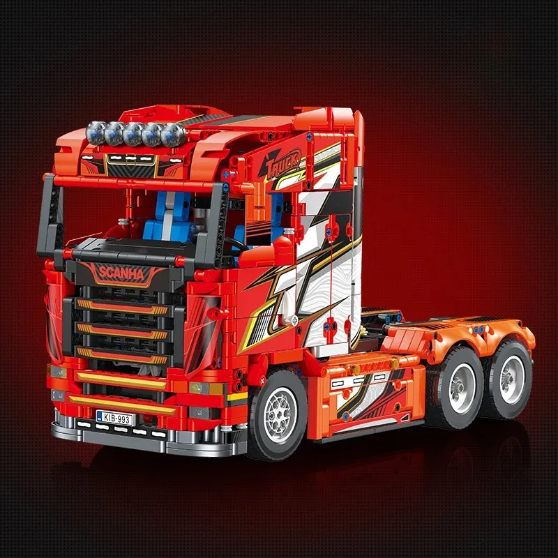 

1708pcs technical truck model Scanias heavy-duty truck building block set adult and children's toys gift ornaments