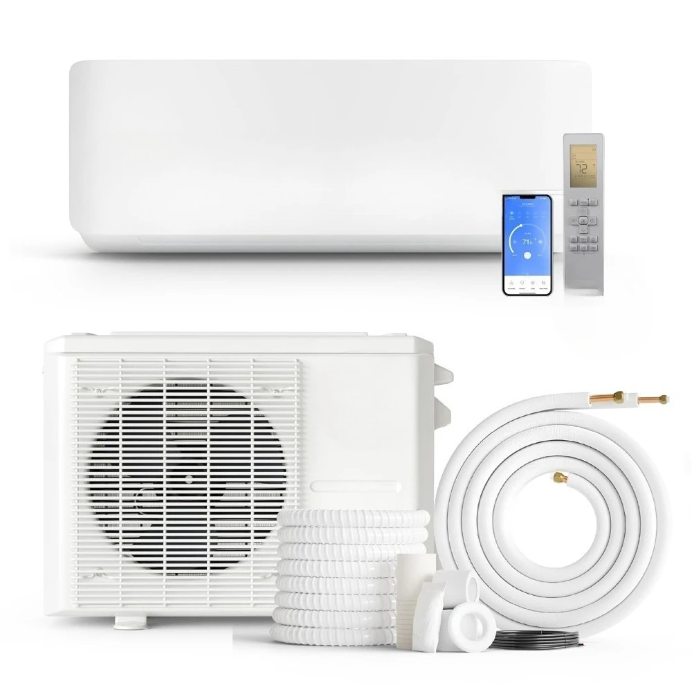 18000 BTU 230V Wall Mount Mini Split Air Conditioner, 19.2 SEER2 Cooling & Heating Unit for Home Office Bedroom, Custom