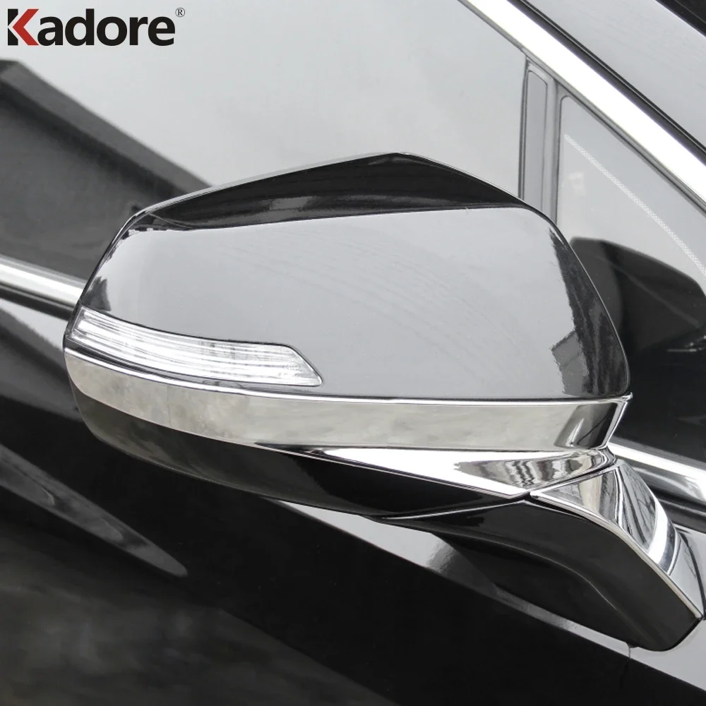 For Cadillac XT5 2016-2022 2023 2024 Chrome Side Door Rear View Mirror Cover Trim Mirrors Strip Car Sticker Exterior Accessories