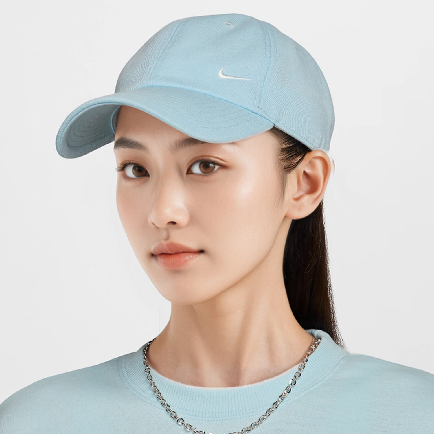 

Nike genuine new men's and women's fashionable simple soft top sports baseball cap FZ5698-474