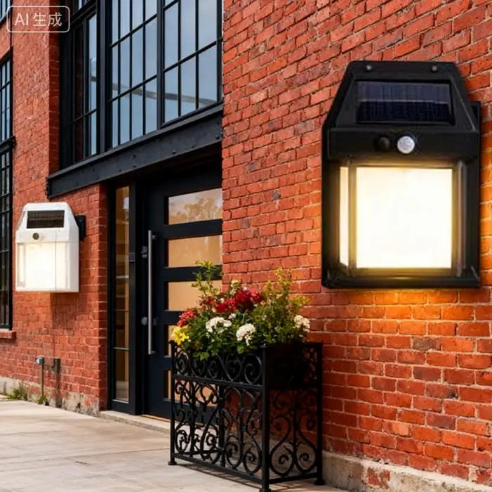New Outdoor Simple Creative Solar Tungsten Lamp Outdoor Induction Courtyard Garden Villa Lighting Practical Night Light White