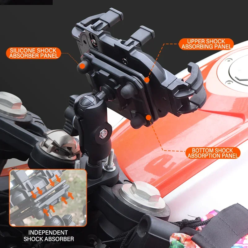 One-Second Tool-Free Install Navigation Holder Motorcycle Phone Mount For KAWASAKI Z Z400 Z900 Z800 Z750 Z650 ZZR Accessories view 4