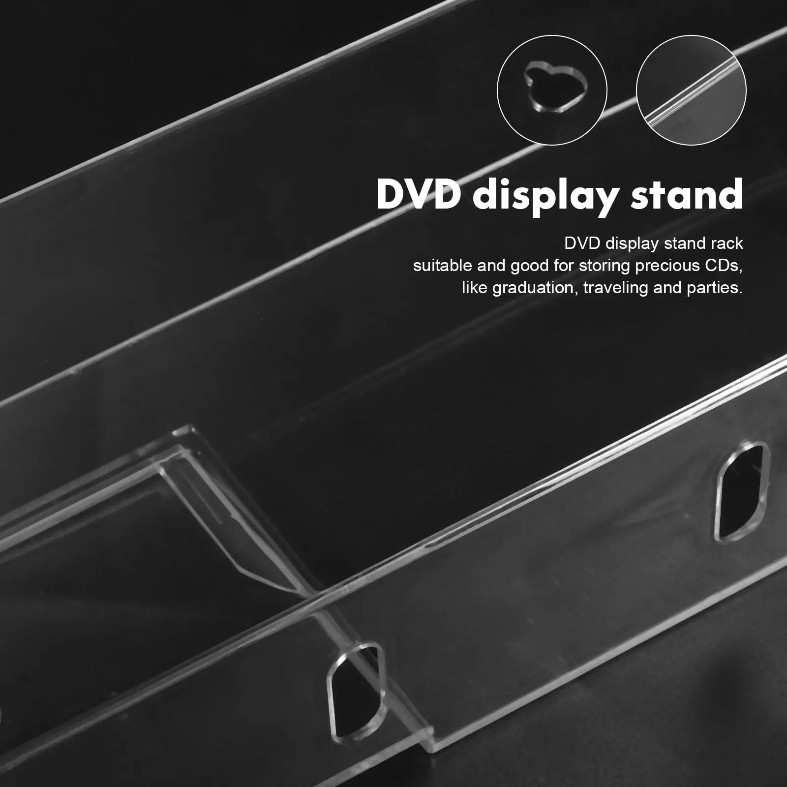 CD Rack Holder Organizer For Dvd Storage Family Tower Disc Bedroom Display Shelf