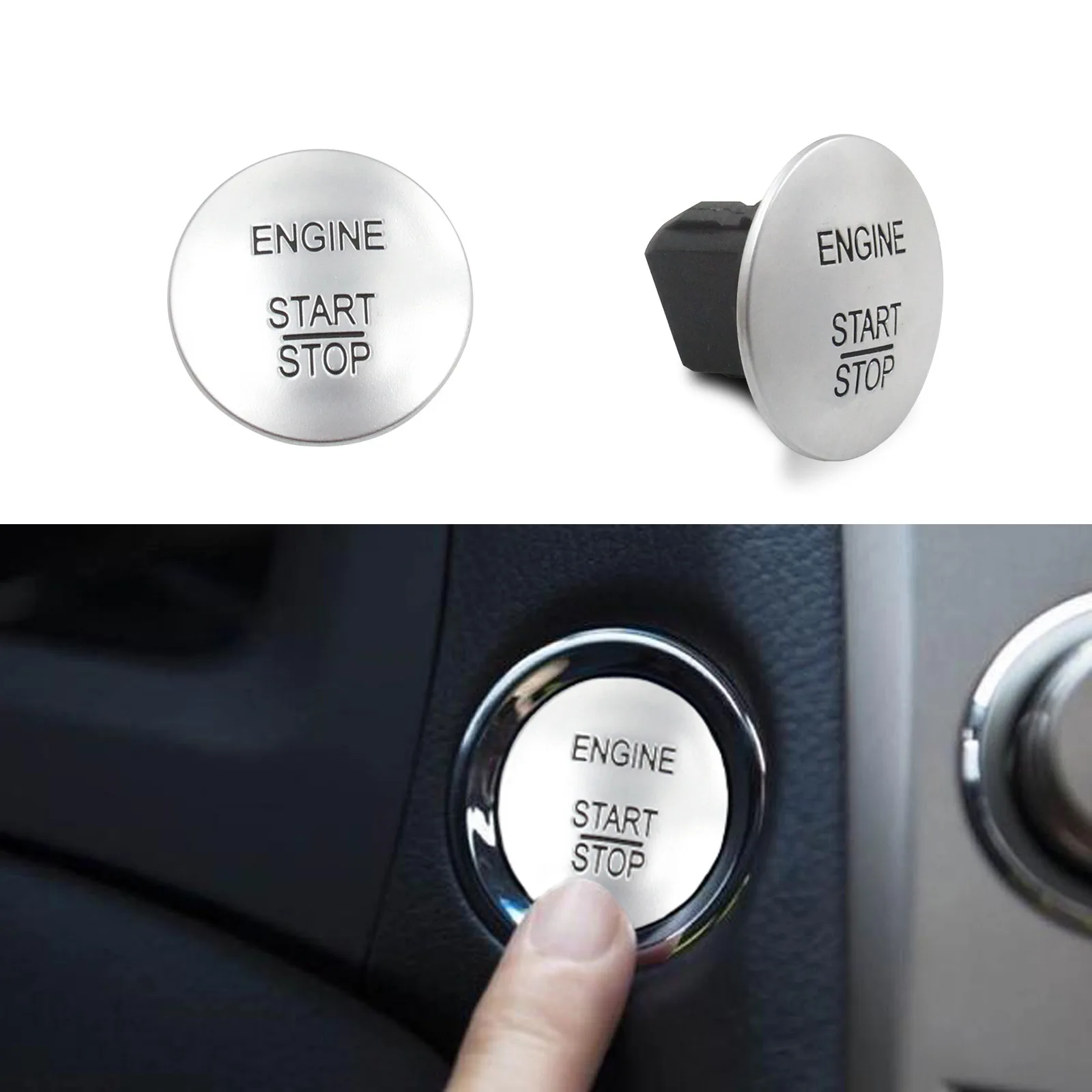 

Suitable for Mercedes-Benz One-click Start Button Keyless Start Engine Start Stop Button