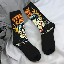 Stray Cats Rock This Town Sock Socks Gothic Stockings Winter Anti Skid Men's Socks Soft Printed Cycling Socks