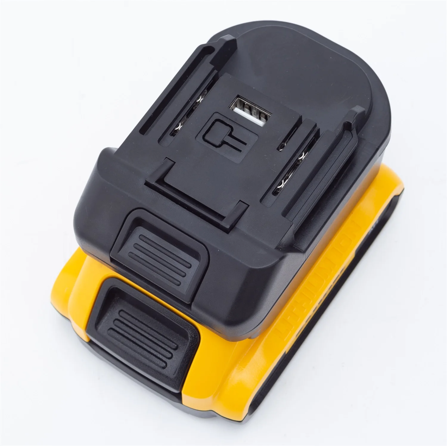 Battery Converter Adapter for DeWalt 18V Li-ion to for Makita 18V BL Series Power Cordless Tool W/LED Light and USB(NO Battery )