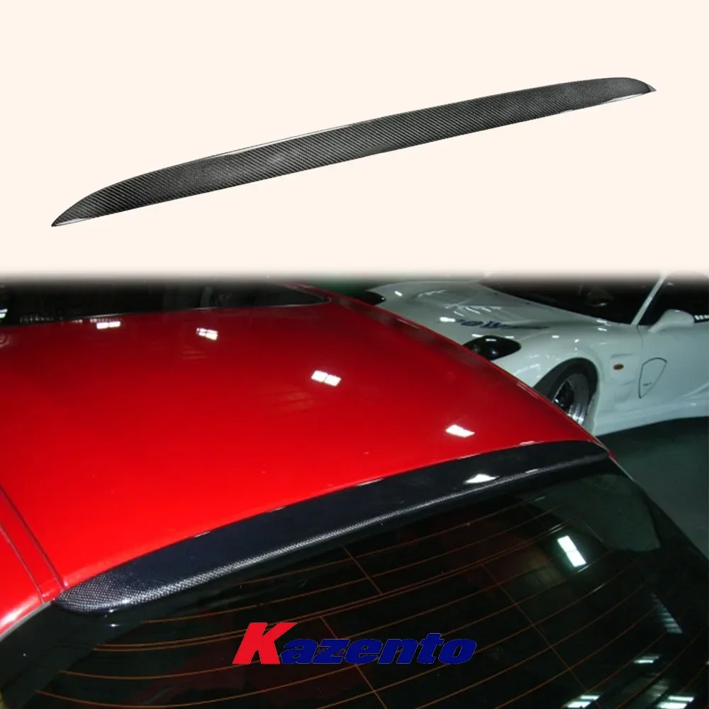 For Mazda RX8 RX-8 Carbon Fiber KZ Style Rear Roof Trunk Spoiler Wing Lip