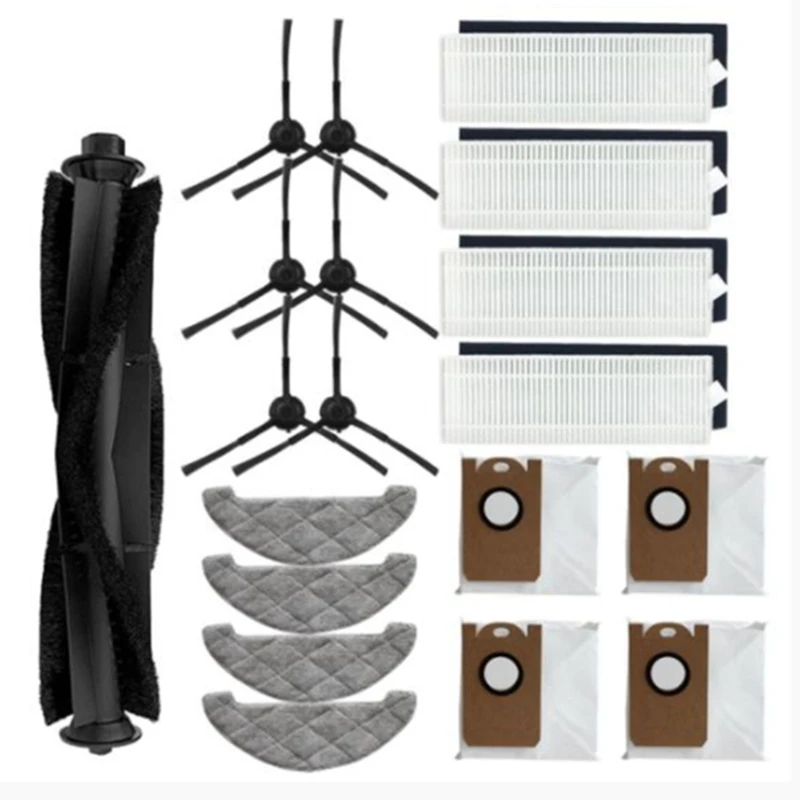 19PCS Side Brush HEPA Mops Dust Bag Robot Vacuum Filter for S9 Vacuum Cleaner Accessories Replacement