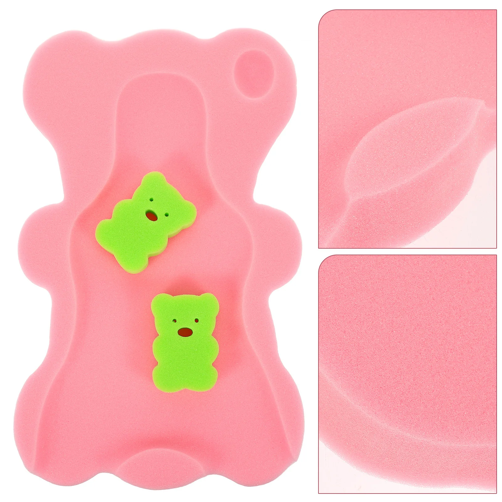 

Baby Bath Sponge Non-Slip PU Mat Soft Infant Cushion Newborn Support Cartoon Bathing Essential Baby Bath Sponge
