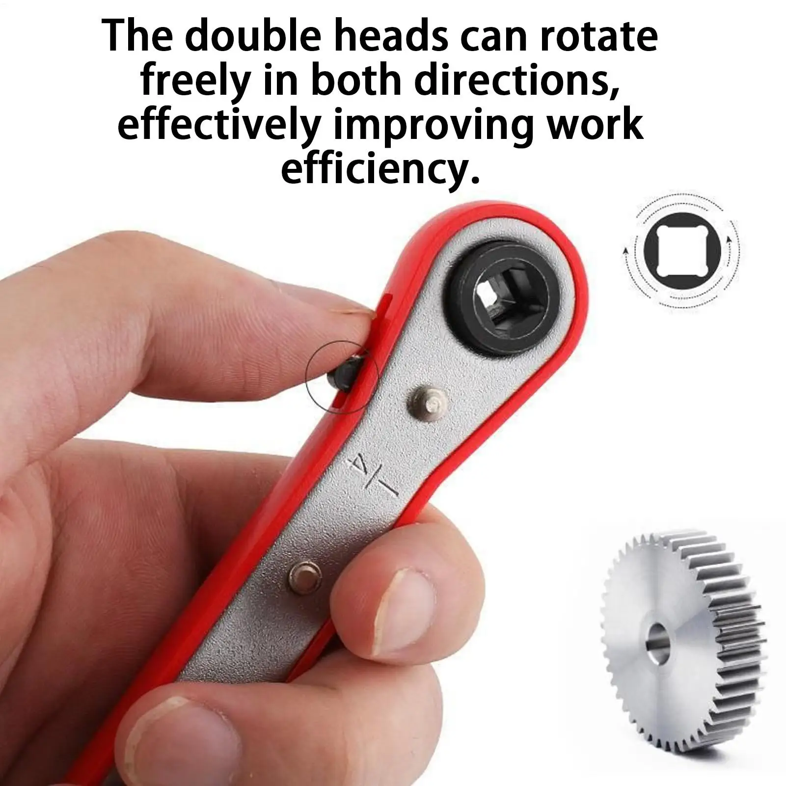 مفاتيح السقاطة مقاومة للصدأ 2-Way عكسها ميكانيكي اسئلة مفتاح ربط لاسلكي لإصلاح السيارات تحسين المنزل HVAC #5