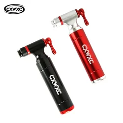 CXWXC Rennrad Reifen CO2 Pumpkopf Schrader Presta Adapter mit Patronenbehälter MTB Pumpe CO2 Patronenfülldüse