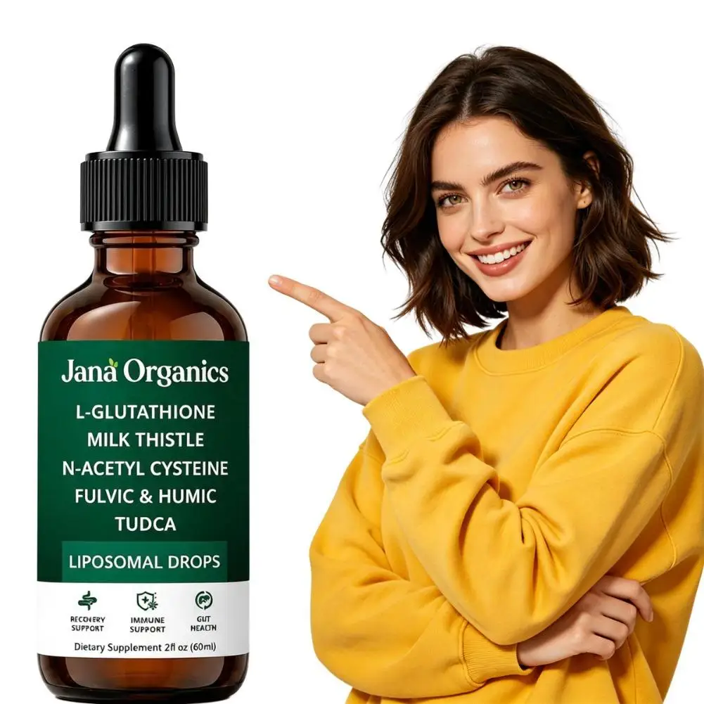 Janà Organics Liposomal Herbal Drops 60ml, Multi Plant Extract Liquid Supplement for Gut & Immune Wellness Support