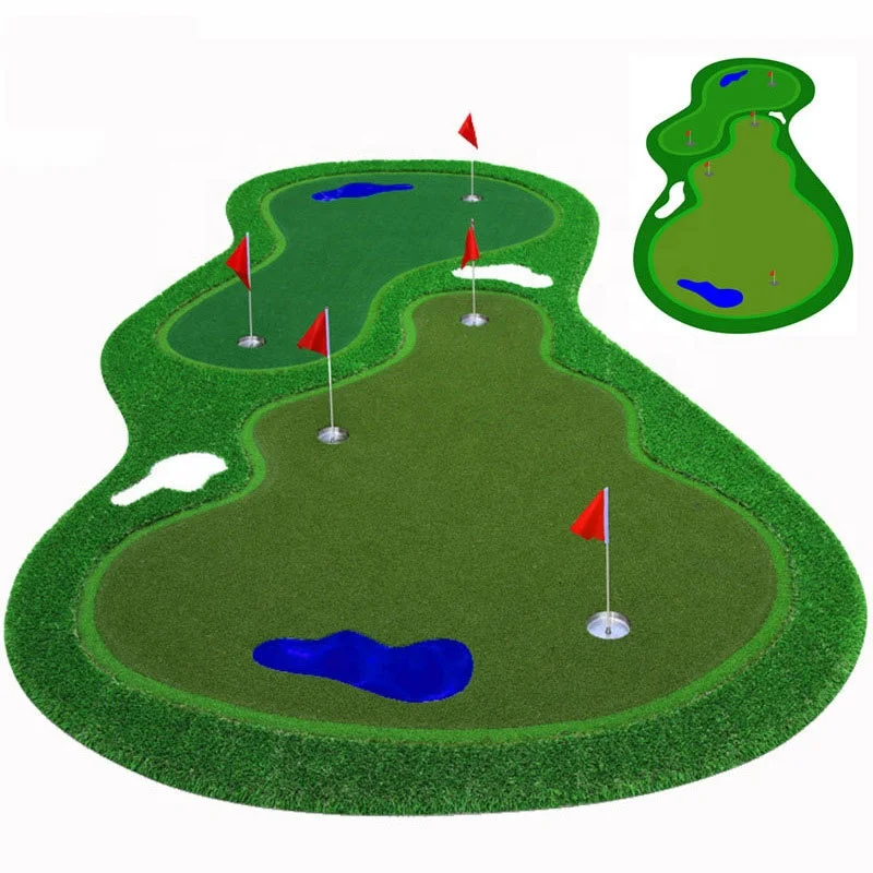 

For Indoor Outdoor Large Professional Golfing Training Mat 2*4 Meters Golf Putting Practice Equipment Golf Putting Green