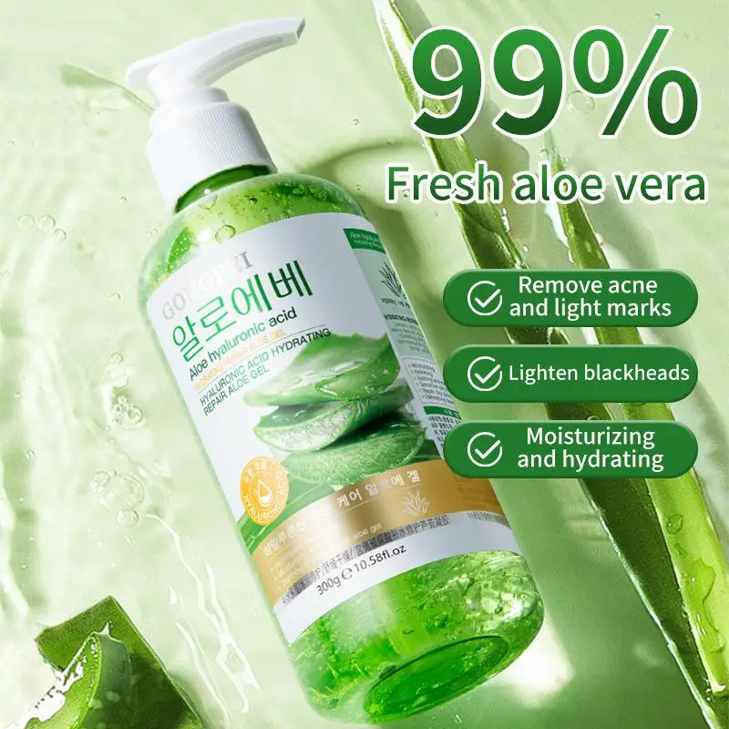 

Soothing and Moisturizing Aloe Vera Gel Infused with Hyaluronic Acid