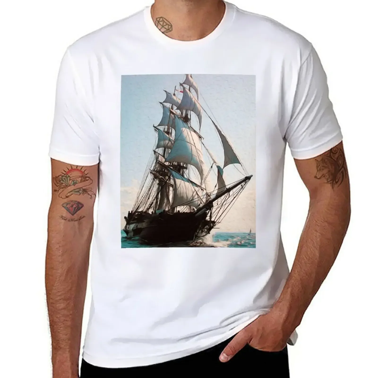 Sailing the Ocean T-Shirt shirts graphic tees new edition boys animal print t shirts for men cotton