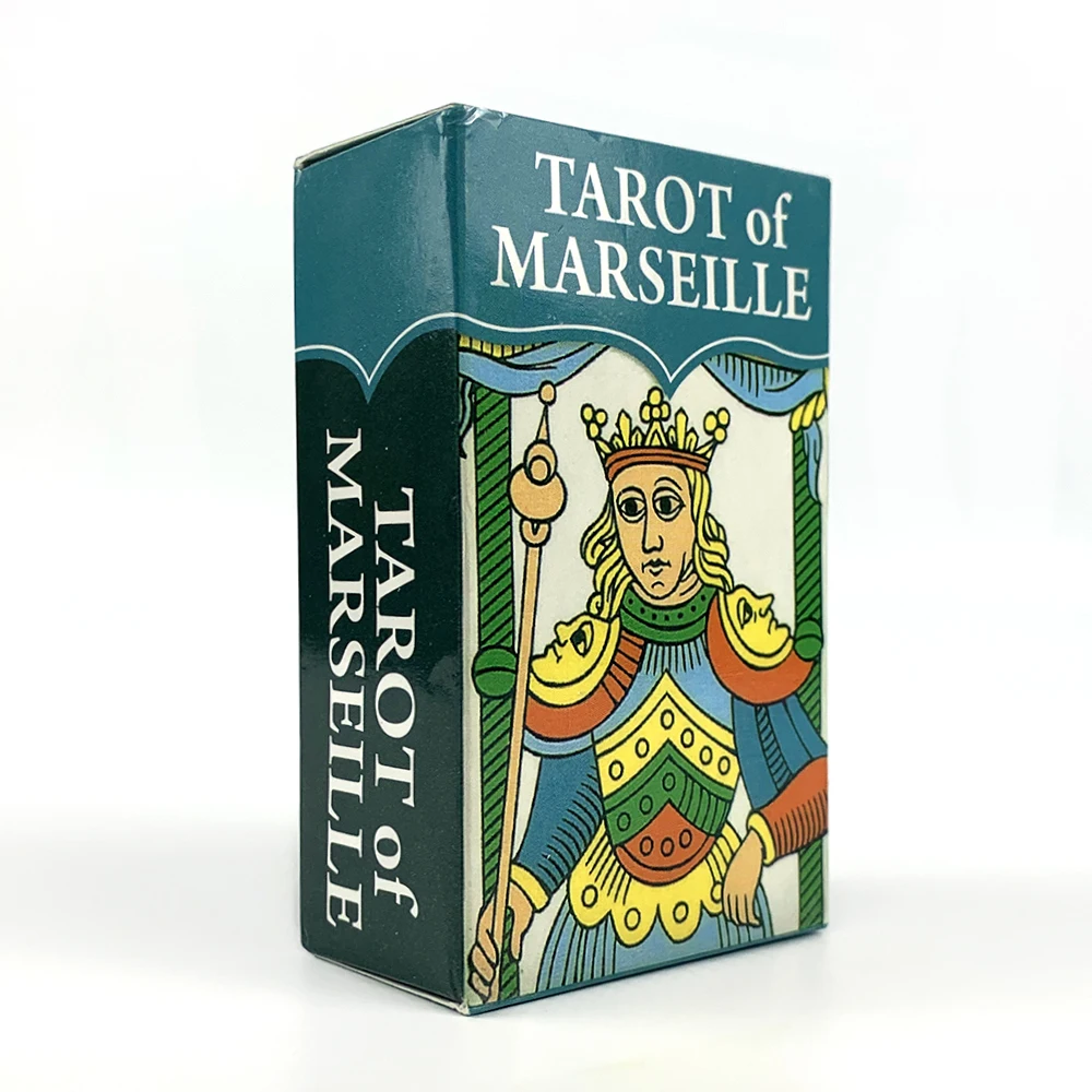 Tarot of Marseille Mini Marseille Tarot 78 Cards Deck Pocket Board Game Holiday Games Halloween Christmas and Thanksgiving Gifts