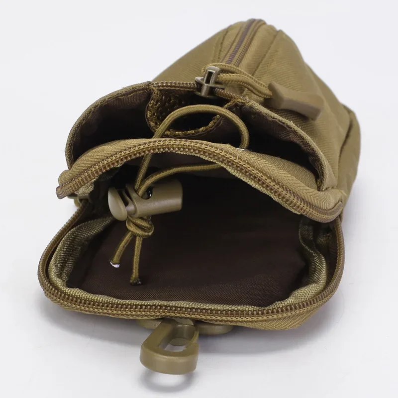Tactical Water Bottle Carrier Outdoor Molle Pouch Bag Travel Hiking Drawstring Water Bottle Holder Kettle Carrier Bag Phone Bag