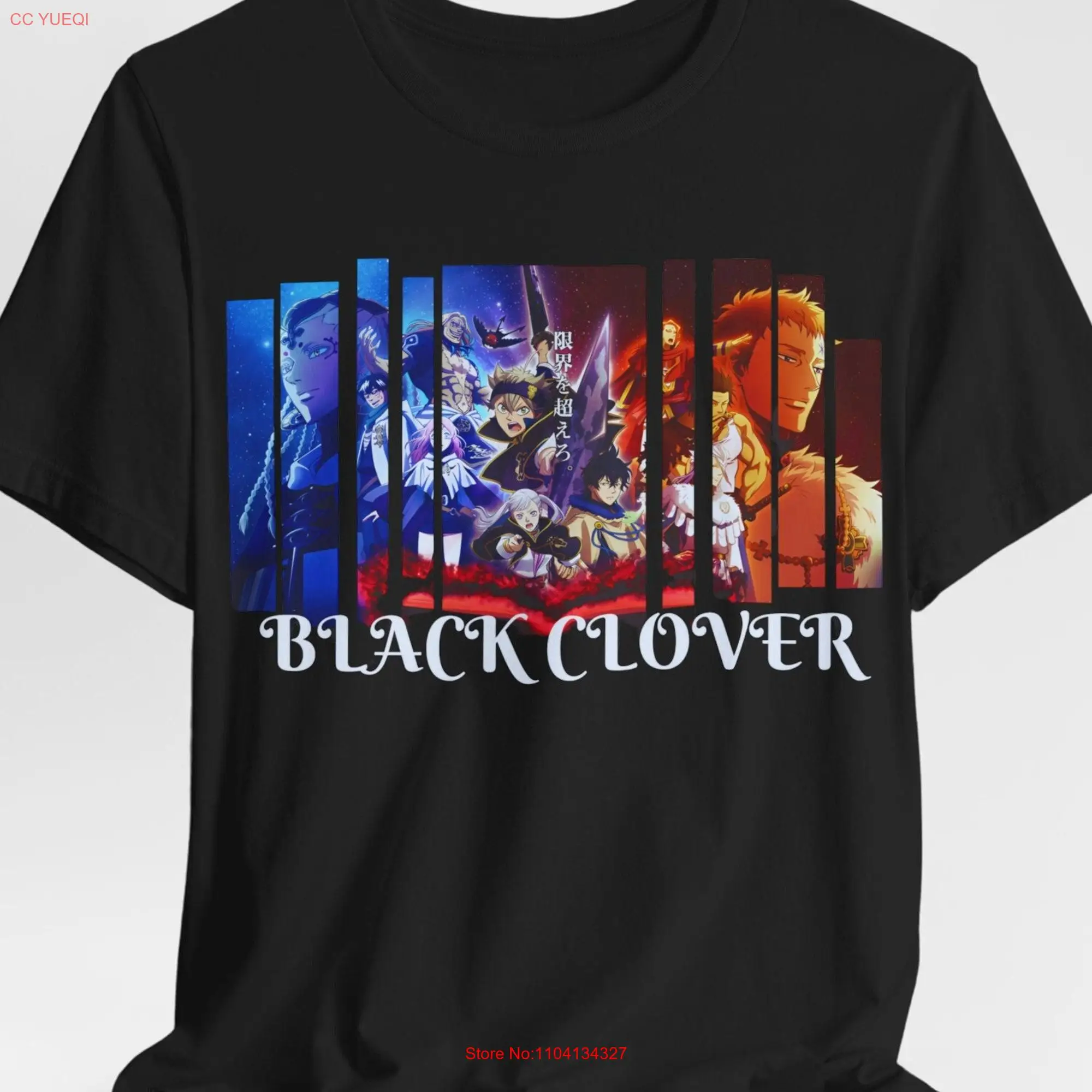 T shirt Anime s Asta Black Clover 4h 4leaf Yuno Noelle Silva long or short sleeves