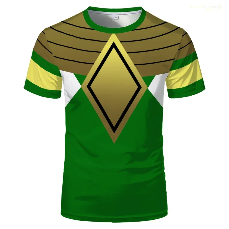 3D animated printed T-shirt, high-quality fashionable clothing, short-sleeved casual T-shirt