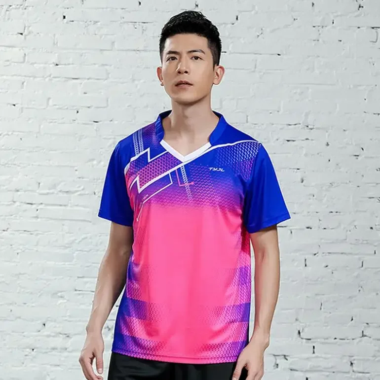 New  men's badminton/tennis t-shirt,Quick dry Fitness sports training tshirts,sport shirt Tennis shirts Male custom name