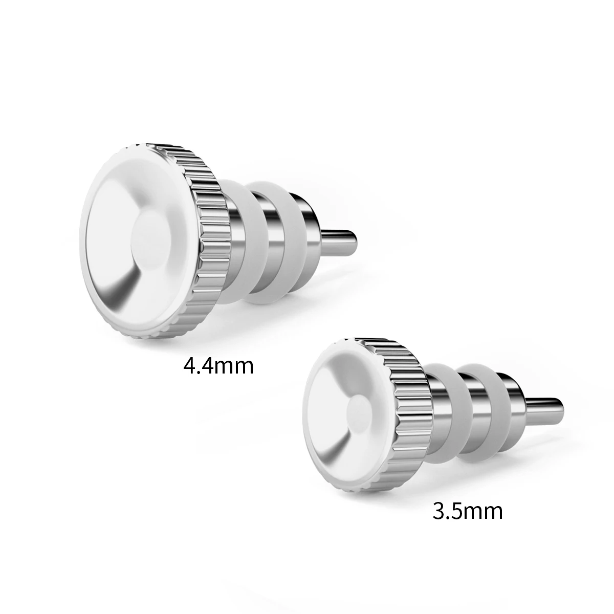 QYFANG 3 kinds Stainless Steel Audio Dust Plugs, Port Protectors for 3.5mm / 4.4mm  / 6.35mm Jacks - Fits HiFi Players, DACs, La
