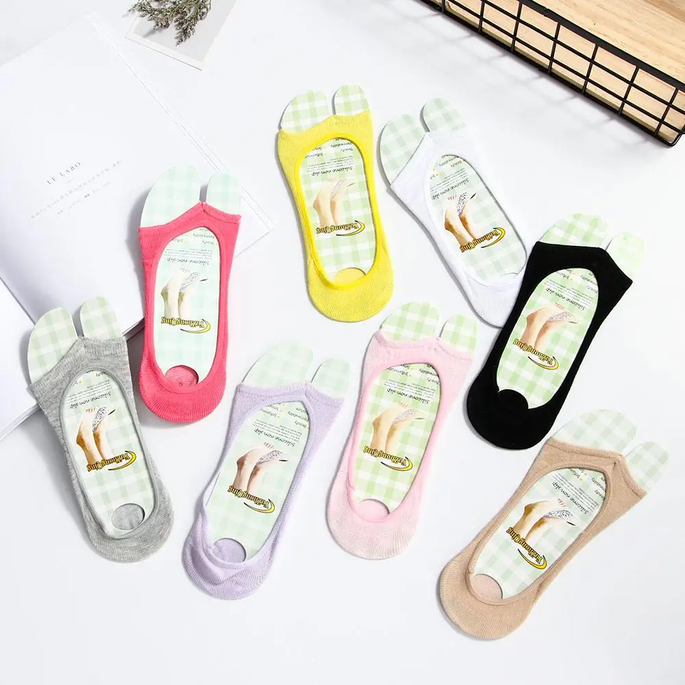 

Hot Sale Casual Design Peep-Toe Hosiery Invisible Open Toe Soft Cotton Low Cut Socks Stealth Socks Anti-skid Socks Boat Socks