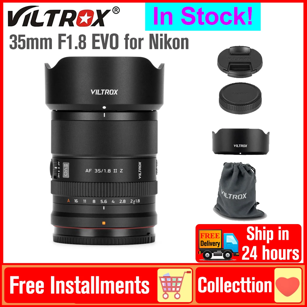 Viltrox 35mm F1.8 EVO AF Full-Frame Lens Large Aperture Auto Focus Camera Lens for Nikon Z-Mount Z5 Z6 II Z7 II Z9 Z8 Z6II Z7II