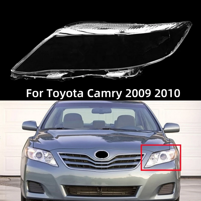 

Аксессуары для Toyota Camry 2009 2010, прозрачный материал ПК, крышка корпуса передней фары