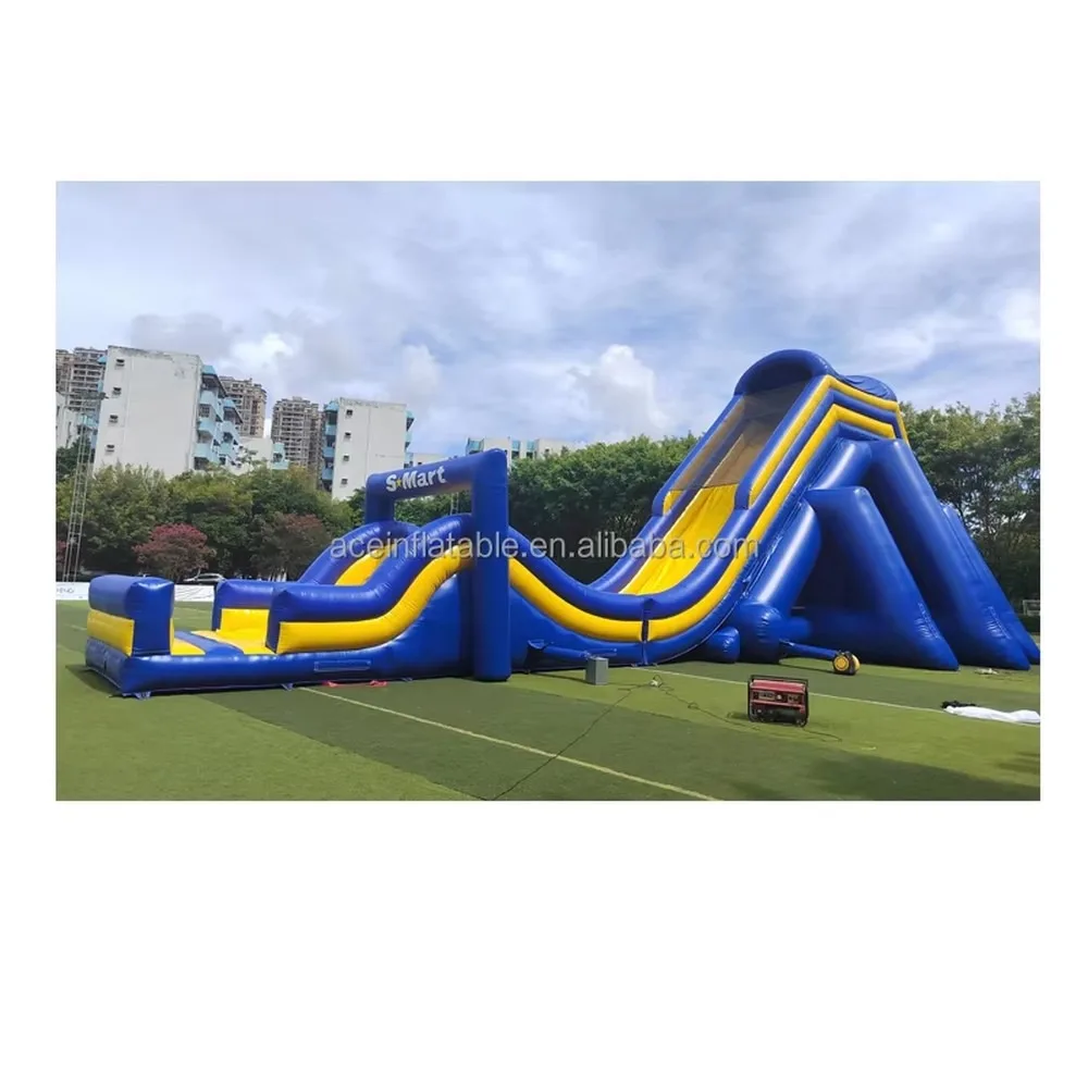 Giant Inflatable Slide Commercial Castel Gonflabil 5K Run Outdoor Bouncy Castle for Kids Party Rental