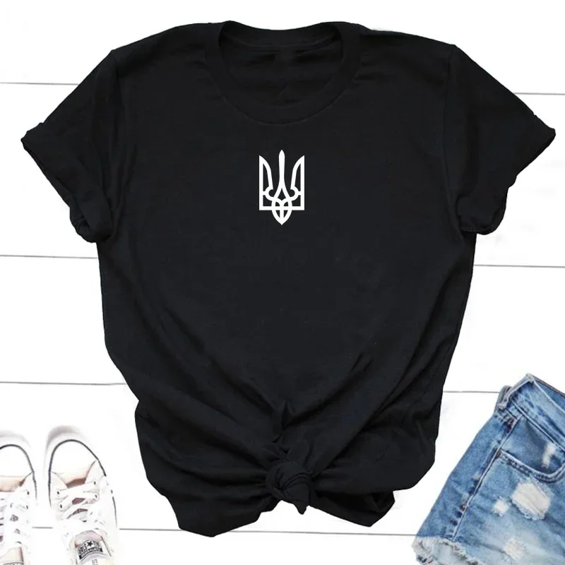 Ukraine T-shirt Women T-shirts Men Ukrainian T Shirt Ukraine Trident Army Casual Short Sleeve Tee Shirt Woman Clothes Top