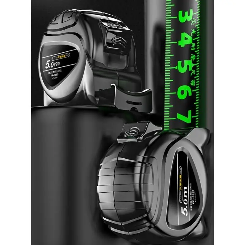 Y1UD Industrial Strength Retractable Rulers Not Slip Grip Fluorescent Marking Gift