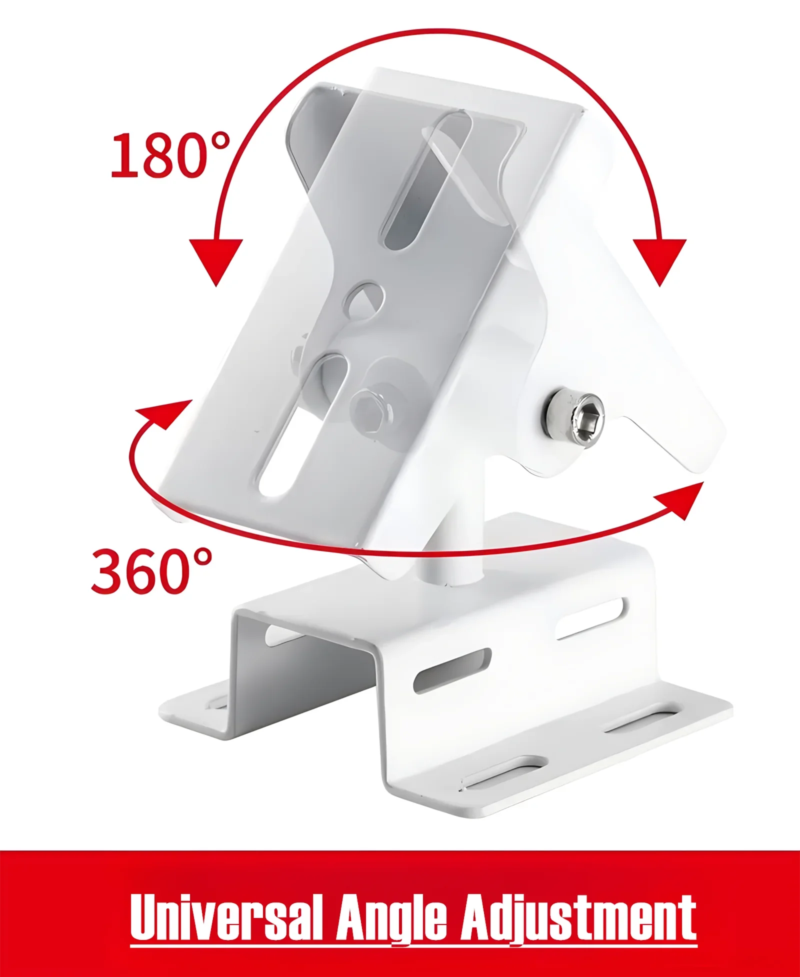 Imagem -06 - Monitoramento Hoop Bracket Vigilância Segurança Cctv Câmera Pole Mount Pólo Vertical Instalação Horizontal Braço