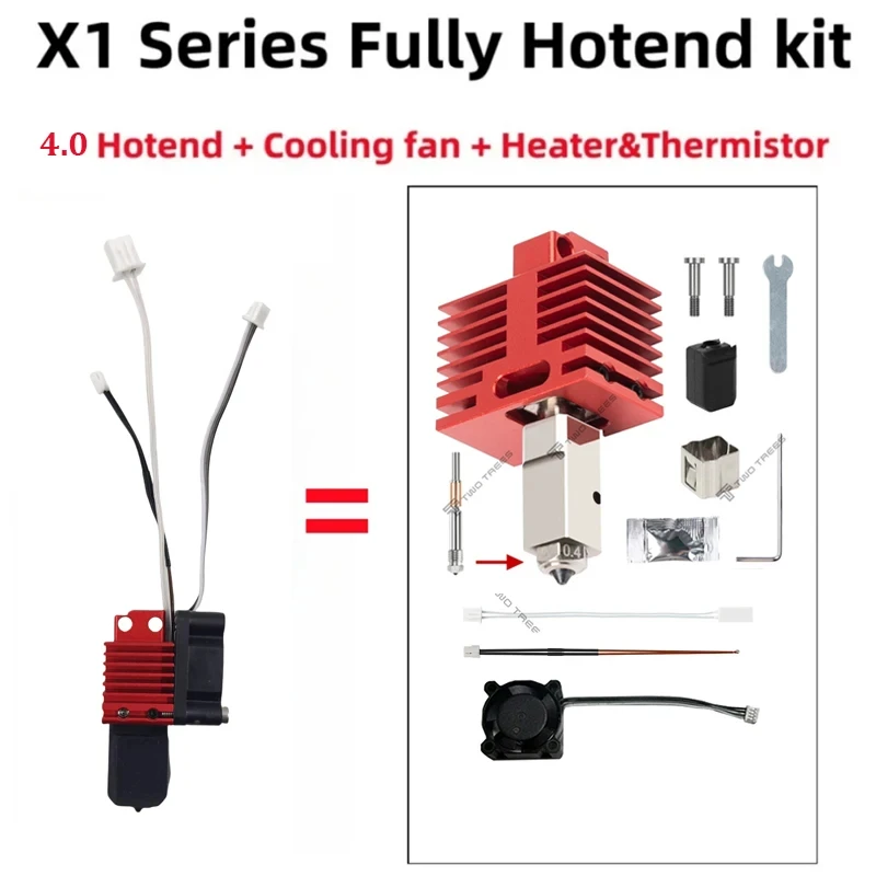 Neues Upgrade-Hotend für Bambu Lab P1P X1C P1S X1 X1E TZ4.0 Upgrade-Hot-End-Druckkopf 3D-Druckteile für Bambulab 3D-Drucker