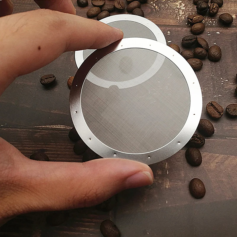 1PCS Ultra Thin Filter Disc Stainless Steel Disc Metal Ultra Thin Filter For Aeropress Coffee Maker Kitchen Coffee Accessories