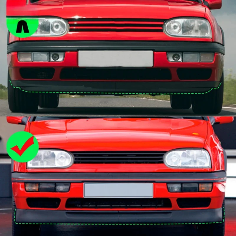 

Высококачественный передний бампер-спойлер (накладка, дефлектор) Yming Fit 3 MK3 VR6 1993-1997 для тюнинга автомобиля